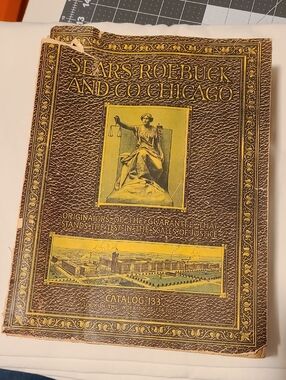 Vintage 1916 Sears Roebuck And Co Chicago Catalog No. 133 Brown Cover Decoration